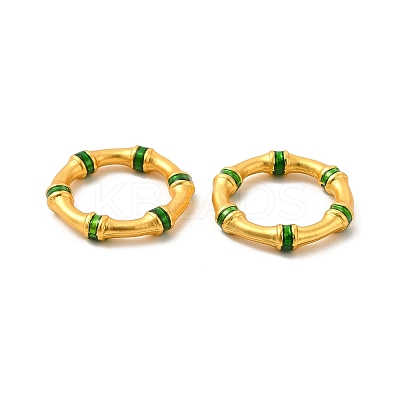 Rack Plating Alloy Enamel Linking Rings PALLOY-F287-04MG-01-1