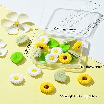 20Pcs 4 Styles Food Grade Eco-Friendly Silicone Focal Beads SIL-CJ0001-21-1