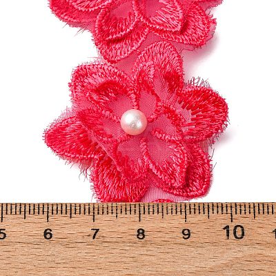2 Yards Flower Polyester Lace Trim OCOR-CY0001-19B-1