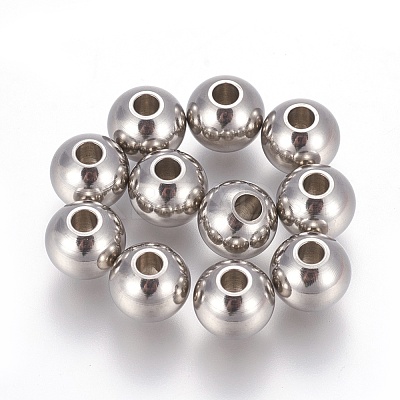 Tarnish Resistant 201 Stainless Steel Beads STAS-F170-02P-A-1