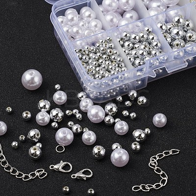 461Pcs Round Beads Kit for DIY Bracelet Making DIY-YW0004-45S-1