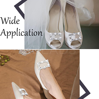 2Pcs Alloy Rhinestone Shoe Decoration AJEW-GF0008-72-1
