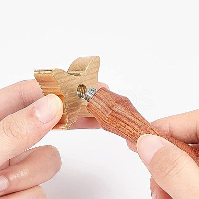 1Pc Brass Stamp Head DIY-OC0008-39D-1