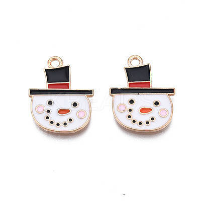 Christmas Alloy Enamel Pendants ENAM-Q442-49-1