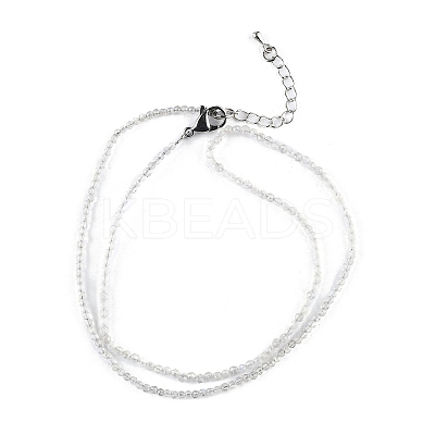 Natural Labradorite Beaded Necklaces NJEW-JN02492-07-1