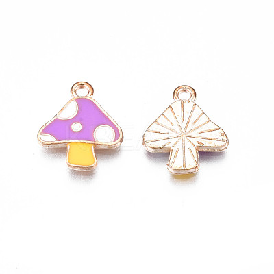 Autumn Theme Alloy Enamel Charms X-ENAM-S115-143B-1