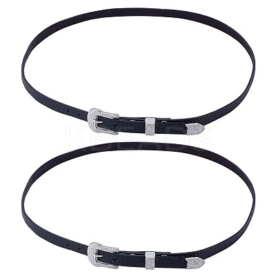 2Pcs Leather Hat Bands for Hat Accessories FIND-HY0004-82-1