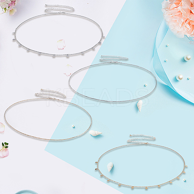 2 Sets 2 Colors Iron Waist Body Chain AJEW-GF0011-04-1