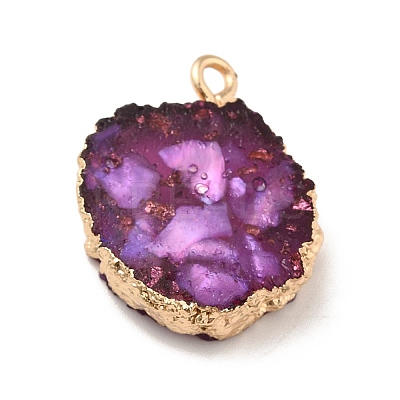 Transparent Resin Pendants CRES-F022-03F-1