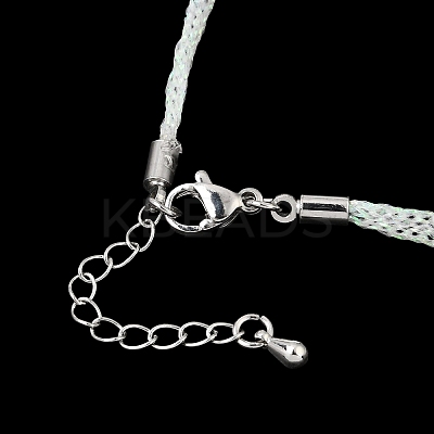 3.5MM Polyester Metallic Cord Braided Cord Necklace Making FB-CBAA152-01P-10-1