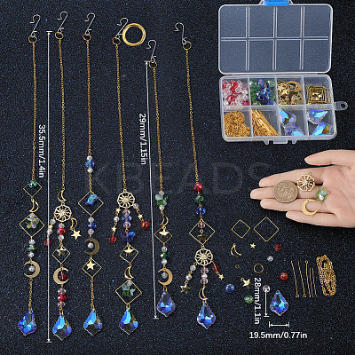 DIY Pendant Decoration Suncatchers Making Kit DIY-SC0024-01-1