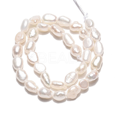Natural Cultured Freshwater Pearl Beads Strands PEAR-N028-01-1