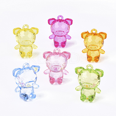 Transparent Acrylic Pendants TACR-S133-118-1