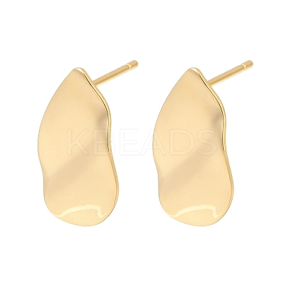 Brass Stud Earring Findings KK-P340-19G-1