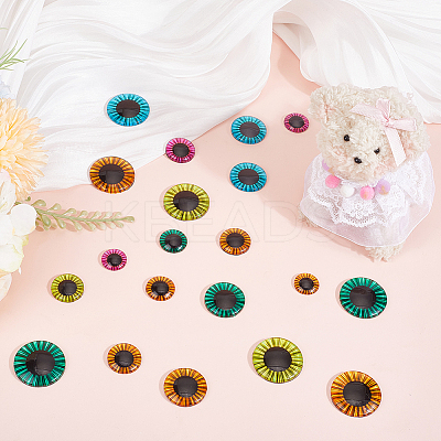 60Pcs 30 Styles Glass Craft Doll Eye DIY-HY0002-47-1