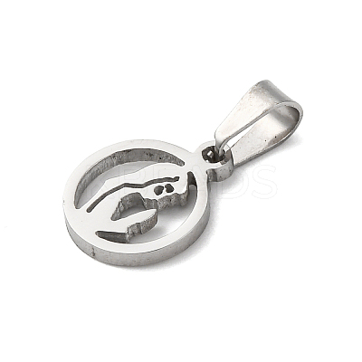 304 Stainless Steel Pendants STAS-P393-04P-1