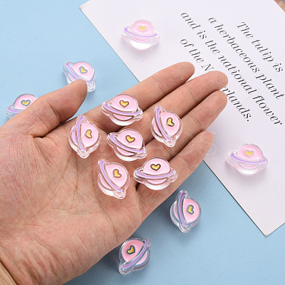 Transparent Acrylic Beads X-MACR-S374-02A-01-1