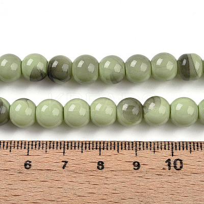 Baking Paint Glass Beads X1-DGLA-N013-8mm-05-1