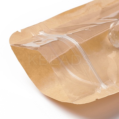 Eco-friendly Biodegradable Kraft Paper Packaging Zip Top Paper Bag CARB-P002-04-1