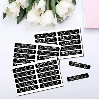 Mini PVC Coated Self Adhesive AUTOMATIC DOOR Warning Stickers STIC-WH0017-011-1