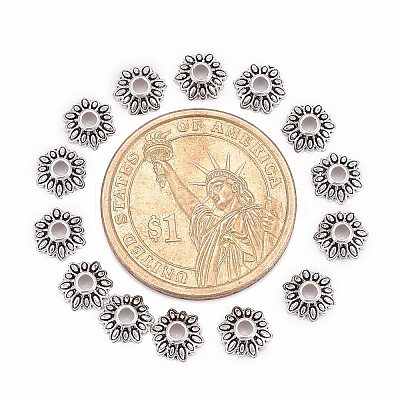 Tibetan Style Bead Caps LS-LFH10352Y-NF-1