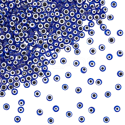 400Pcs Evil Eye Resin Beads RESI-DC0001-22-1