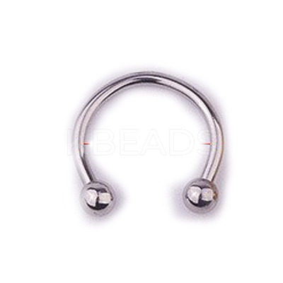 303 Stainless Steel Circular/Horseshoe Barbell Nose Rings WG86D19-04-1