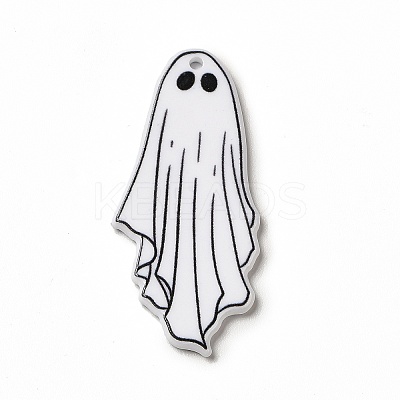 Halloween Printed  Acrylic Pendants MACR-G061-06-1