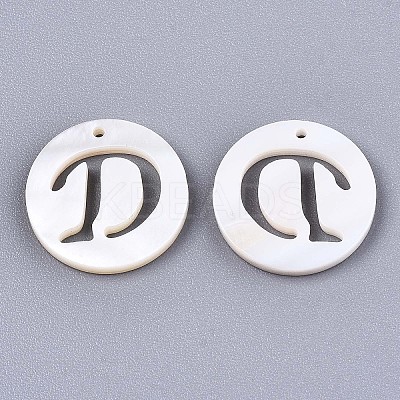 Natural Freshwater Shell Charms SHEL-S276-119D-1