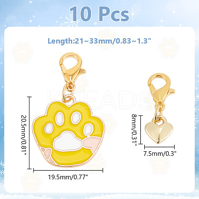 Alloy Pendant Stitch Markers HJEW-AB00597-1