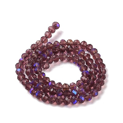 Electroplate Glass Beads Strands EGLA-A034-T6mm-L14-1