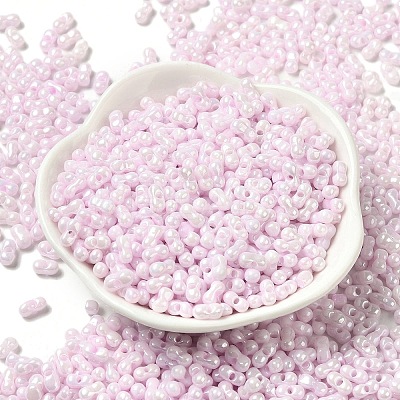 Opaque Colours Luster Glass Seed Beads SEED-B001-01A-03-1