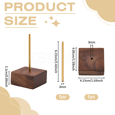 1Pc Wood Action Figure Display Pedestals ODIS-FG0002-19A-1