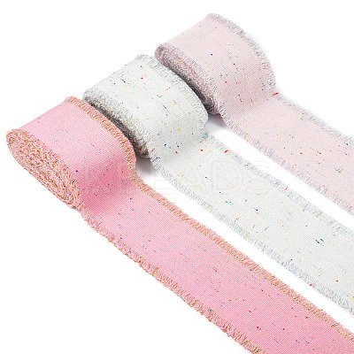 9 Yards 3 Colors Flat Cotton Ribbon OCOR-TA0001-59-1