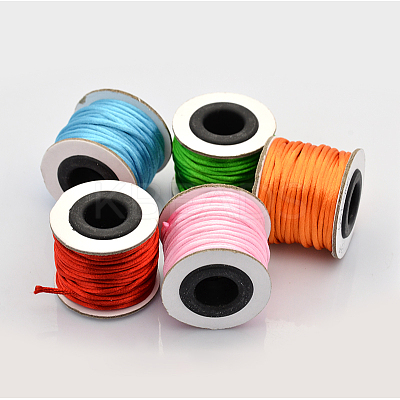 Nylon Satin Rattail Cords NWIR-O001-A-M2-1