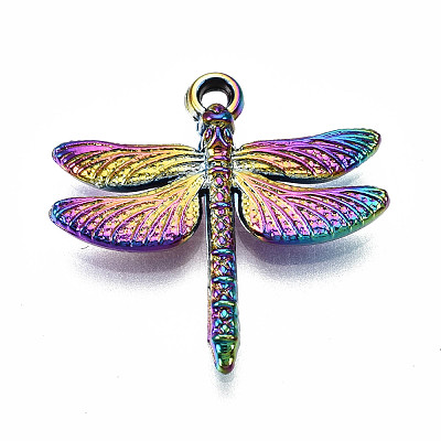 Rainbow Color Alloy Pendants PALLOY-S180-051-RS-1