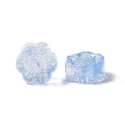 Electroplated Glass Beads GLAA-G090-01L-1