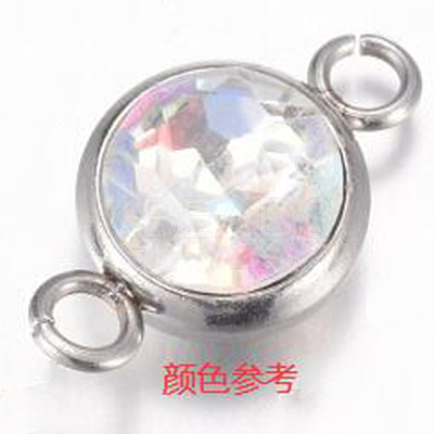 Glass Rhinestone Charms STAS-F189-P13-1