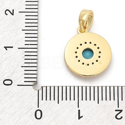 Brass Micro Pave Cubic Zirconia Pendents KK-M303-02G-03-1
