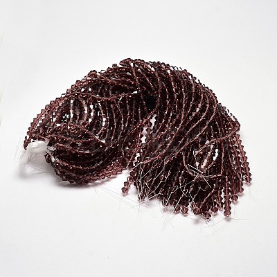 Imitate Austrian Crystal Bicone Glass Beads Strands LS-GLAA-F029-3x3mm-05-1