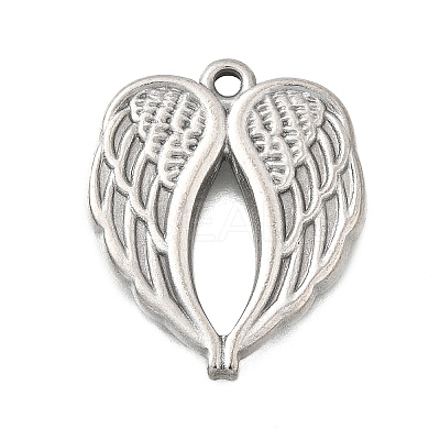 304 Stainless Steel Pendants STAS-Q362-10P-1