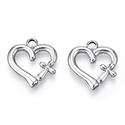 Non-Tarnish 304 Stainless Steel Pendants STAS-T063-203P-1