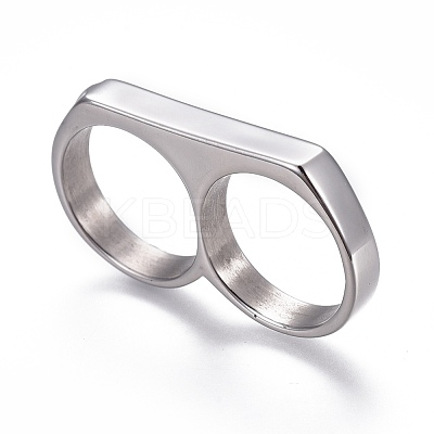 Tarnish Resistant 304 Stainless Steel Finger Rings RJEW-O032-13P-1