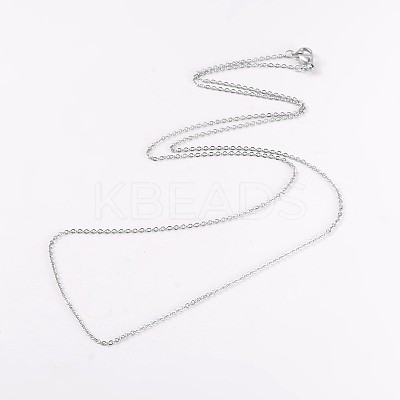 Tarnish Resistant 304 Stainless Steel Cable Chain Necklaces NJEW-JN01526-02-1