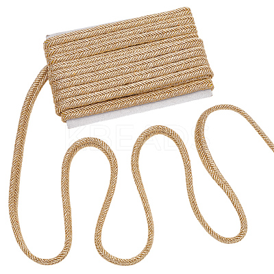 Polyester Braided Lace Trim Ribbon for Curtain Sofa Decoration OCOR-WH0105-013A-01-1