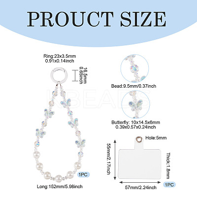Resin Beads Mobile Straps AJEW-TAC0006-10D-1