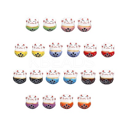 Handmade Porcelain Beads PORC-WH0016-02-1