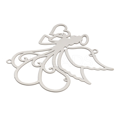 201 Stainless Steel Laser Cut Angel Chandelier Component Links STAS-S147-04-1