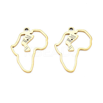 Ion Plating(IP) 201 Stainless Steel Pendants LS-STAS-T063-164G-1