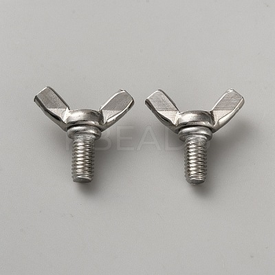 304 Stainless Steel Butterfly Wing Nut Screws DIY-WH0888-481A-P-1
